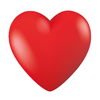 Herz Aufkleber 3D – wetterfester Fun Sticker für Hochzeit & Album