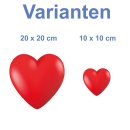 Sticker Herzen Aufkleber selbstklebend Hochzeit Foto Album Herzform 3D Valentinstag Geburtstagsfeier Dekoration wetterfest 10 x 10 cm
