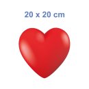 Herz Aufkleber 3D – wetterfester Fun Sticker für Hochzeit & Album (20 x 20 cm)