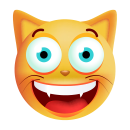 Katze Lachend Aufkleber – Wetterfester Sticker...