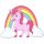 Aufkleber Sticker Mädchen Einhorn mit Regenbogen Stickerbuch Stickeralbum Pferde Kindergeburtstag Stickerhefte Spielzeug Pony wasserfest 24 x 18 cm