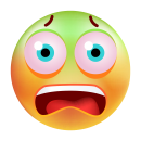 Erschreckt und Grün im Gesicht Aufkleber –...