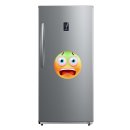 Erschreckt und Grün im Gesicht Aufkleber – Wetterfester Sticker