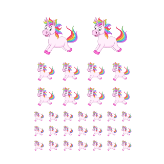 Setangebote Aufkleber – Fröhliches Einhorn Sticker-Set für Kinder & Deko (62 Aufkleber)