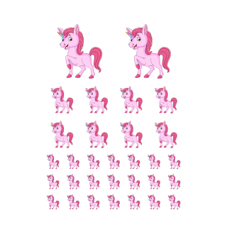 Setangebote Aufkleber – süßes Einhorn Sticker-Set für Kinder & Deko (31 Aufkleber)