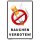 Verbotsschild Rauchverbot Schild - Rauchen verboten! - lustig Hinweisschild Warnschild Nichtraucher No Smoking 20 x 30 cm gelocht