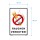 Verbotsschild Rauchverbot Schild - Rauchen verboten! - lustig Hinweisschild Warnschild Nichtraucher No Smoking 20 x 30 cm gelocht