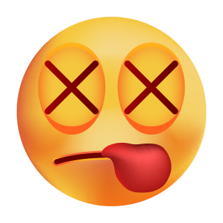 Gekreuzte Augen Aufkleber – Wetterfester Sticker für jeden Anlass