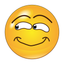 Lächelnd zur Seite Schauen – Smile Aufkleber...