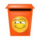 Lächelnd zur Seite Schauen – Smile Aufkleber für Innen & Außen