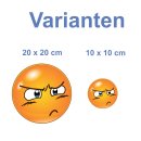 Wütend-Sauer-Grimmig Aufkleber – Wetterfester...