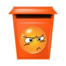 Wütend-Sauer-Grimmig Aufkleber – Wetterfester Sticker für Innen & Außen