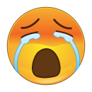 Traurig Heulen mit Tränen – Wetterfester...