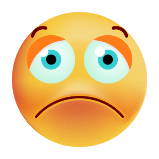 Verlegen Traurig Smile Aufkleber – Wetterfest & Vielseitig