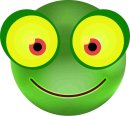 Aufkleber lustig Frosch wetterfest für Helm Autoaufkleber Wohnmobil Wohnwagen
