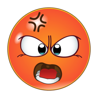 Wütend Grimmig Smile Aufkleber – Wetterfest und Vielseitig