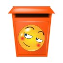 Verlegen mit roten Bäckchen – Charmanter Smile Aufkleber