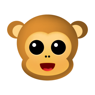 Affe Lachend Aufkleber – Wetterfester Spaß für Innen und Außen