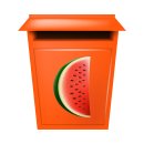 Wassermelone Aufkleber – Fruchtige Dekoration für Innen und Außen (17 x 28 cm)