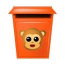 Affe Lachend Aufkleber – Wetterfester Spaß für Innen und Außen (10 x 8 cm)