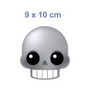 Totenkopf Aufkleber – wetterfester Sticker für Innen und Außen (9 x 10 cm)