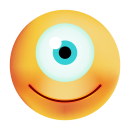 Lächelnder Zyklop Aufkleber – Einäugiger...