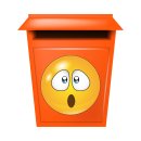 Überrascht mit großen Augen – Smile Aufkleber für jeden Anlass (10 x 10 cm)