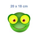 Frosch Smile Aufkleber – Wetterfester Sticker für Innen & Außen (20 x 18 cm)