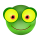 Frosch Smile Aufkleber – Wetterfester Sticker für Innen & Außen (20 x 18 cm)