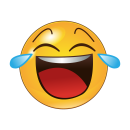 Lachend mit Tränen in den Augen – Smile...