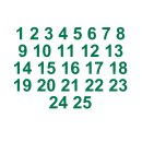 Selbstklebende fortlaufende Klebezahlen Zahlenaufkleber...