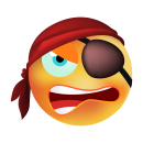 Katze Pirat mit Augenklappe – Wetterfester...