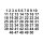 Selbstklebende fortlaufende Klebezahlen Zahlenaufkleber Aufkleber Zahlen wetterfest: 1 bis 50 (3 cm hoch, in schwarz)