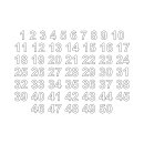 Selbstklebende fortlaufende Klebezahlen Zahlenaufkleber...