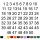 Selbstklebende fortlaufende Klebezahlen Zahlenaufkleber Ziffern Aufkleber Zahlen Klebeziffern wetterfest 1 bis 50 blau 14 cm