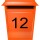 Selbstklebende fortlaufende Klebezahlen Zahlenaufkleber Ziffern Aufkleber Zahlen Klebeziffern wetterfest 1 bis 50 orange 1 cm