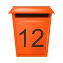 Selbstklebende fortlaufende Klebezahlen Zahlenaufkleber Aufkleber Zahlen wetterfest: 1 bis 50 (10 cm hoch, in braun)