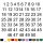 Selbstklebende fortlaufende Klebezahlen Zahlenaufkleber Ziffern Aufkleber Zahlen Klebeziffern wetterfest 1 bis 50 silber 8 cm