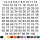 Selbstklebende fortlaufende Klebezahlen Zahlenaufkleber Ziffern Aufkleber Zahlen Klebeziffern wetterfest 1 bis 100 blau 9 cm