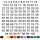 Selbstklebende fortlaufende Klebezahlen Zahlenaufkleber Ziffern Aufkleber Zahlen Klebeziffern wetterfest 1 bis 100 braun 9 cm