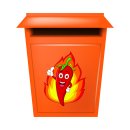 Fun Aufkleber scharfe Chilischote mit Flamme – witziger Sticker für Auto & Co.