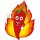 Aufkleber scharfe rote Chilischote mit Flamme wasserfest Gemüse Sticker Küche Autoaufkleber Restaurant Deko