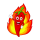 Fun Aufkleber scharfe Chilischote mit Flamme – witziger Sticker für Auto & Co.