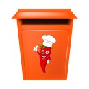 Fun Aufkleber – Lustige Chili-Schote mit Kochmütze, wetterfest & UV-beständig
