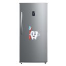 Zahn mit Zahnbürste Aufkleber – lustiger Fun Sticker für Kinder & Zahnarztpraxis