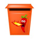 Chili Cartoon Aufkleber – lustiger Feuer speiender Fun-Sticker für Auto & mehr