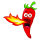 Chili Cartoon Aufkleber – lustiger Feuer speiender Fun-Sticker für Auto & mehr