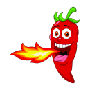 Fun Aufkleber – Lustige Chili Cartoon Sticker...