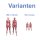 Mensch und Organe Aufkleber – Muskeln des weiblichen Körpers, wetterfest