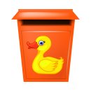 Gelbe Ente Fun Aufkleber – wetterfester Enten-Sticker für Auto & Co.